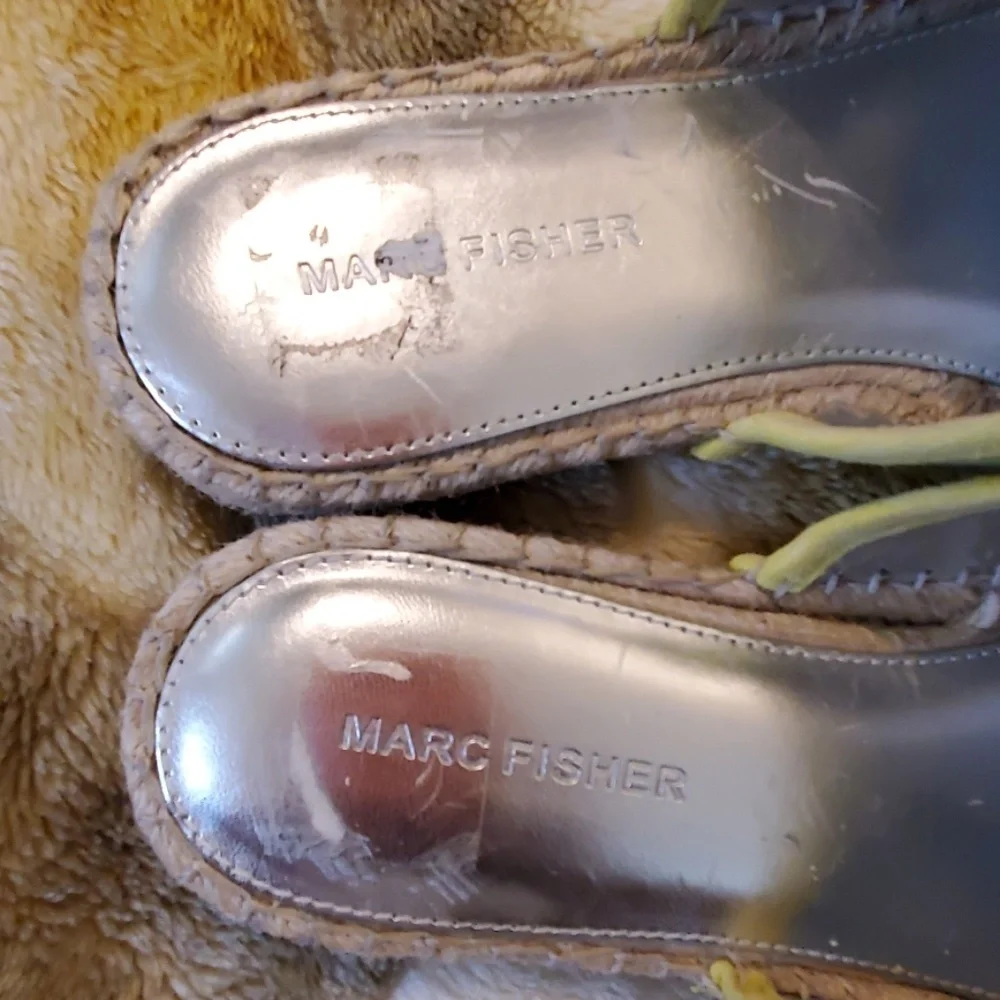New‎ Marc Fisher gift2 leather espadrilles